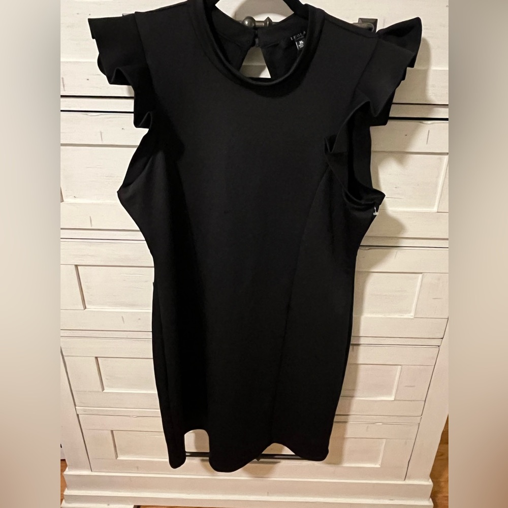 LEOLA COUTURE BLACK DRESS BNWT